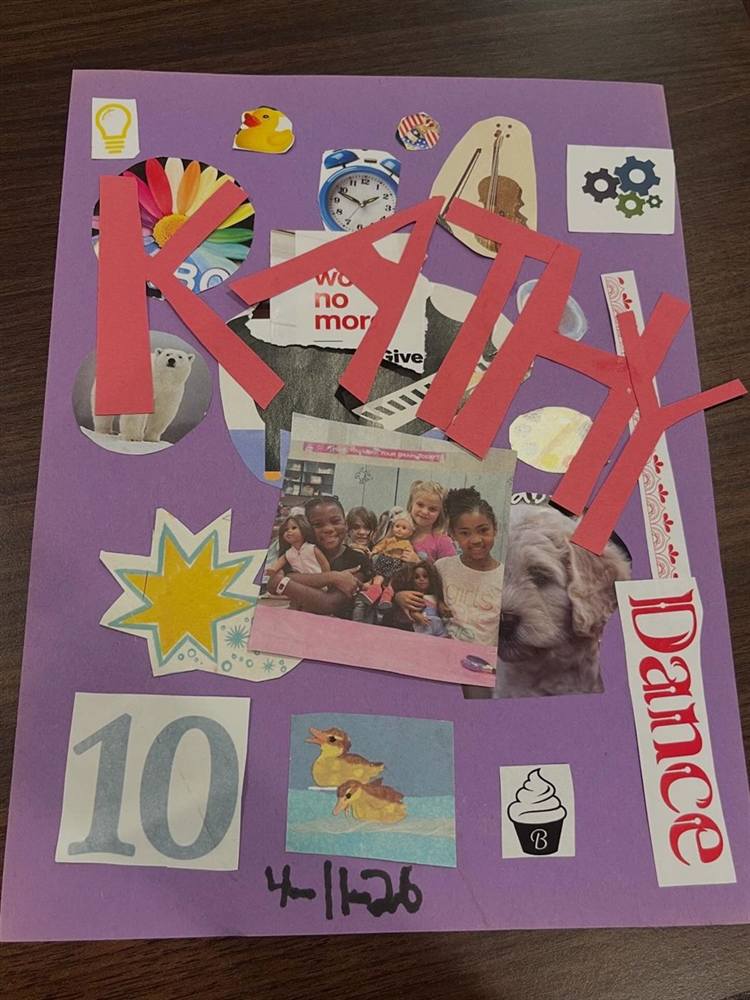 Personalized memory collage made for a resident